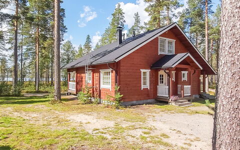 Graniitti 3: Holz, Hütte, Blockhaus, Wald, Schuppen, Gartenbauten, Lärche, Wald, Holzbeize