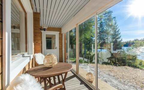 Jussinlahti, Vaikon Loma 6: Holz, Hütte, Abstellgleis, Blockhaus, Holzbeize, Hartholz, Planke, Holz, Natürliches Material, Gartenbauten