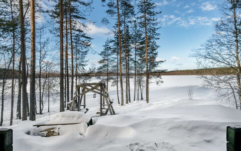 2233.: Holz, Schnee, Winter, Hütte, Einfrieren, Zuhause, Blockhaus, Lärche, Abstellgleis