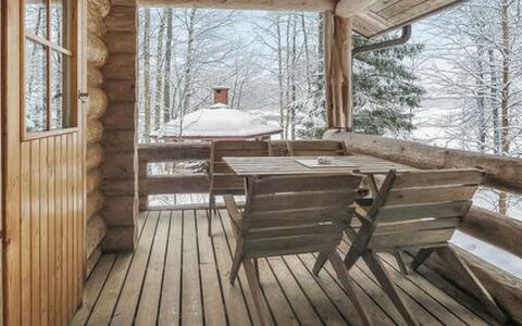 Hepolehto: Holz, Hütte, Blockhaus, Wald, Schuppen, Gartenbauten, Lärche, Wald, Holzbeize