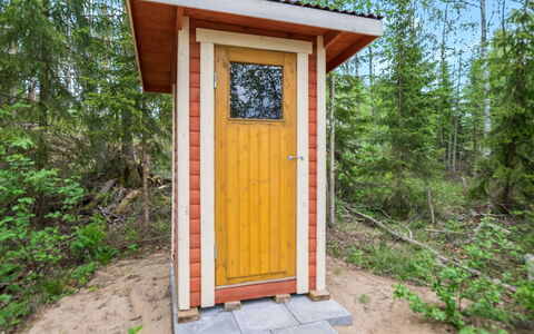 Aurinkoranta: Holz, Hütte, Blockhaus, Wald, Schuppen, Gartenbauten, Lärche, Wald, Holzbeize