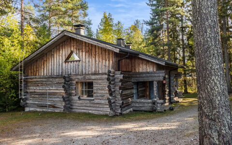 Vuokatinportti A7 Susiportti: Holz, Schnee, Winter, Hütte, Einfrieren, Zuhause, Blockhaus, Lärche, Abstellgleis