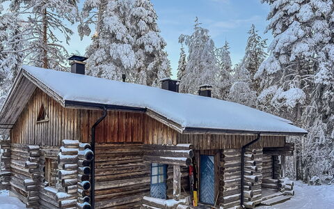 Vuokatinportti A7 Susiportti: Holz, Schnee, Winter, Hütte, Einfrieren, Zuhause, Blockhaus, Lärche, Abstellgleis