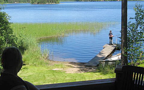 Pikkutupa: Wasserweg, Bank, Wasserlauf, See, Hütte, Wald, Kanal, Reservoir, Blockhaus