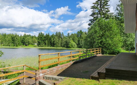 Suvela: Baum, Landschaft, Bank, Wolke, Grundstueck, See, Reservoir, Teich