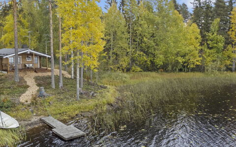 Lahdenpohja, Vaikon Loma 7: Wasser, Baum, Gewässer, Natürlichen Umgebung, Natur, Natürliche Landschaft, Bank, Landschaft, Wald