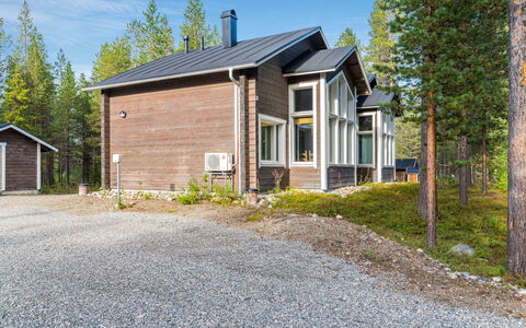 Levin Kaarna: Holz, Hütte, Blockhaus, Wald, Schuppen, Gartenbauten, Lärche, Wald, Holzbeize