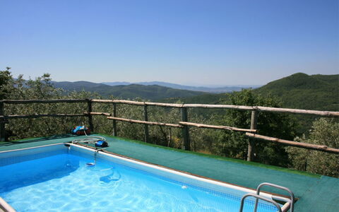 La Casina del Bosco: Wasser, Himmel, Wasservorräte, Eigentum, Blau, Schwimmbad, Azurblau, Pflanze, Zaun, Berg