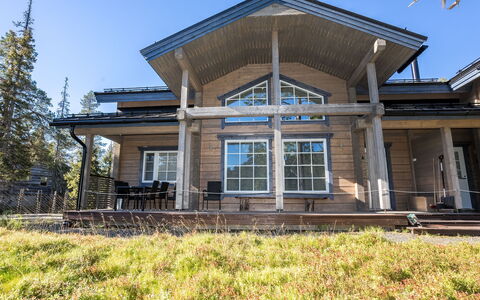 Rukan Villa Lux a: Schnee, Holz, Winter, Hütte, Haus, Dach, Zuhause, Einfrieren, Blockhaus, Zweig