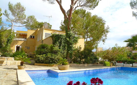 Santa Ponça: Schwimmbad, Eigentum, Resort, Gebäude, Grundeigentum, Haus, Freizeit, Urlaub, Baum, Villa