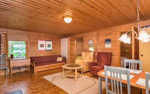 Mäntyranta: Holz, Hütte, Blockhaus, Wald, Schuppen, Gartenbauten, Lärche, Wald, Holzbeize