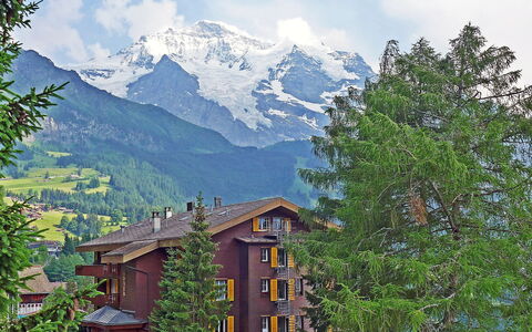 Wengen 24: Berg, Bergforms, Natürliche Landschaft, Natur, Bergdorf, Eigentum, Bergstation, Himmel, Gebirge, Baum