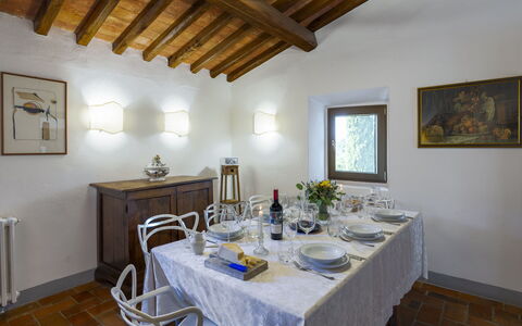 Bigiolo a Melazzano: Tabelle, Bilderrahmen, Möbel, Eigentum, Gebäude, Stuhl, Interior Design, Geschirr, Tischdecke, Holz