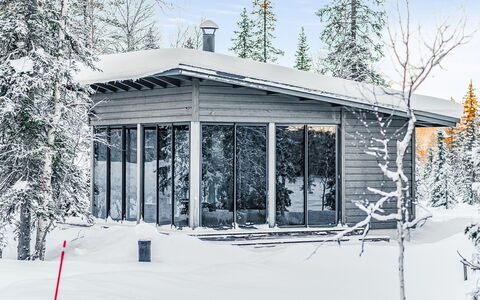 Villa Vuosseli a 1: Schnee, Holz, Winter, Hütte, Haus, Dach, Zuhause, Einfrieren, Blockhaus, Zweig