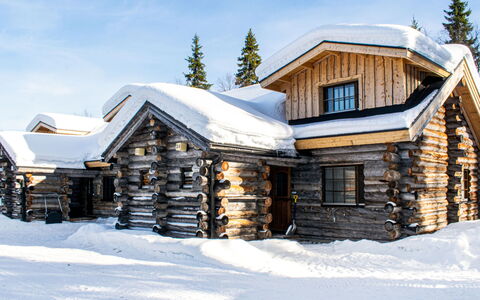 Kantapää D3: Holz, Hütte, Blockhaus, Wald, Schuppen, Gartenbauten, Lärche, Wald, Holzbeize