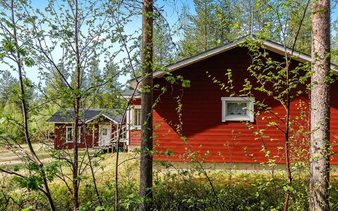 Itätullinkievari: Holz, Hütte, Blockhaus, Wald, Schuppen, Gartenbauten, Lärche, Wald, Holzbeize