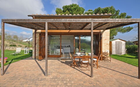 Capannino: Eigentum, Pergola, Pavillon, Überdachung, Dach, Gebäude, Schatten, Zuhause, Haus, Grundeigentum