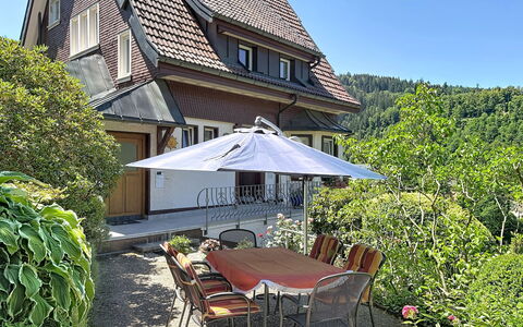 Triberg 100: Haus, Zuhause, Strauch, Hütte, Dach, Wohngebiet, Garten, Tür, Veranda
