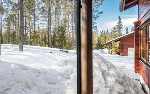 Katajarinne B: Schnee, Holz, Winter, Hütte, Haus, Dach, Zuhause, Einfrieren, Blockhaus, Zweig