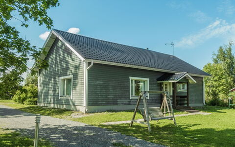 Aamunkoi: Hütte, Grundstueck, Blockhaus, Ufer, Reservoir, Schuppen, Gartenbauten, Klang, Wald