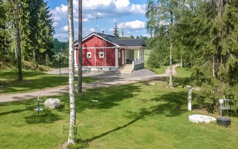Villa Urho: Wasserweg, Bank, Wasserlauf, See, Hütte, Wald, Kanal, Reservoir, Blockhaus