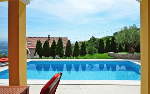 Villa Olea: Eigentum, Wand, Haus, Azurblau, Grundeigentum, Schatten, Zuhause, Zimmer, Schwimmbad, Urlaub