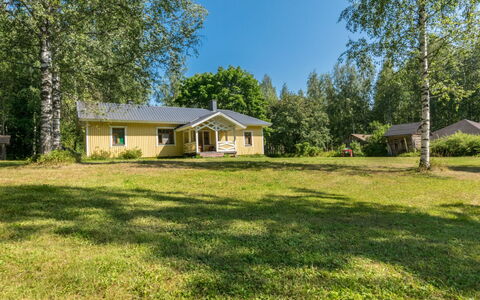 Rauhalinna: Hütte, Haus, Zuhause, Gartenbauten, Abstellgleis, Blockhaus, Bauernhaus, Estate, Schuppen, Garten