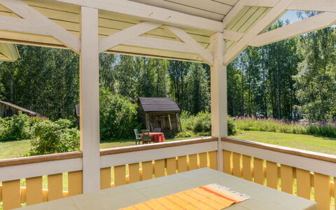 Rauhalinna: Hütte, Haus, Zuhause, Gartenbauten, Abstellgleis, Blockhaus, Bauernhaus, Estate, Schuppen, Garten
