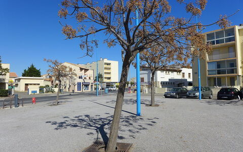 Narbonne-Plage 295: Wasser, Pflanze, Eigentum, Gebäude, Schwimmbad, Azurblau, Fenster, Die Architektur, Freizeit, Wohngebiet