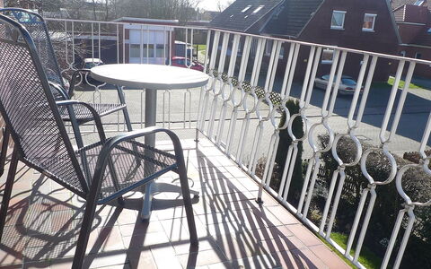 Norddeich 805: Eisen, Geländer, Metall, Leitplanke, Haus, Balkon, Deck, Gebäude