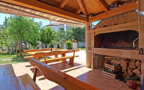 Zadar Bibinje 208: Eigentum, Zimmer, Gebäude, Haus, Veranda, Grundeigentum, Zuhause, Hartholz, Terrasse, Möbel
